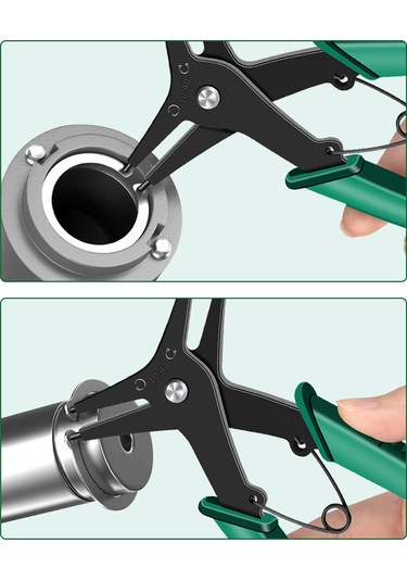 Honmex 2'li 1 Tasarım Yüksek Karbon Çelik Snap Ring Pliers - Tamir Bakım İçin Açılır Tutuculu El Aracı