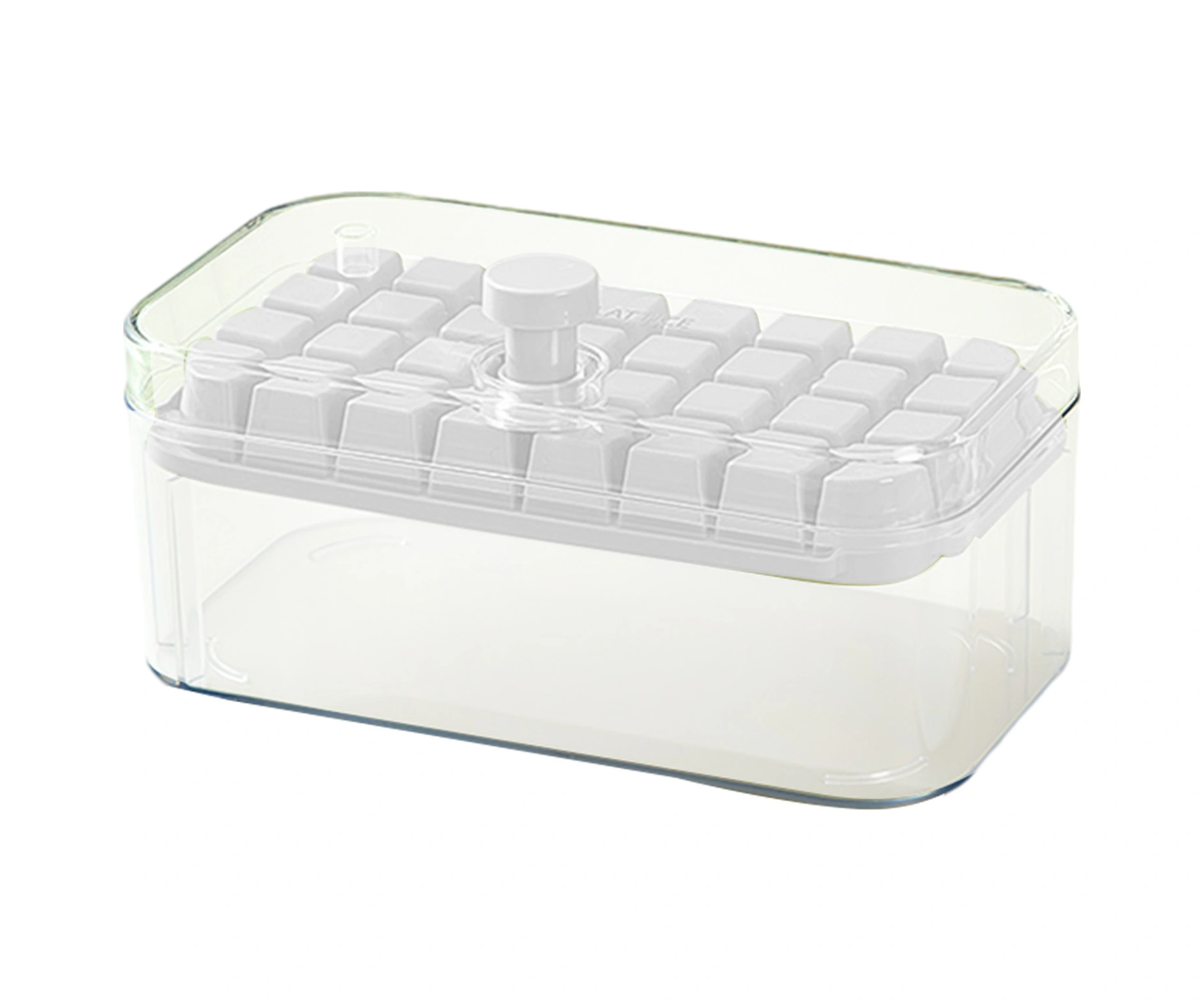 Dofolink 32 Adet Buz Küpü Kalıbı, Kapağı Ve Depo Kutusu İle Buz Kaşığı - Kolay Çıkarım Ve Boşluk Tasarrufu Sağlayan Ev Gereci Buz Depolama Seti Çok Renkli