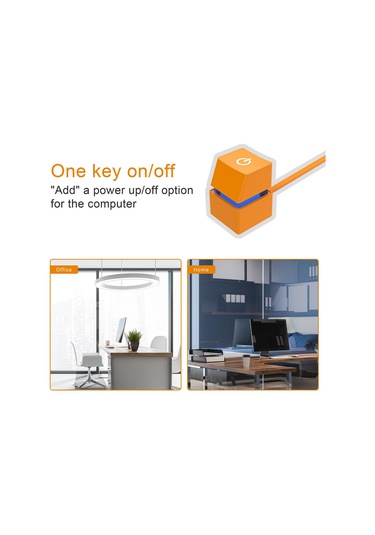 Homyl Masaüstü Bilgisayar Güç Anahtarı Mavi-ışık-4m