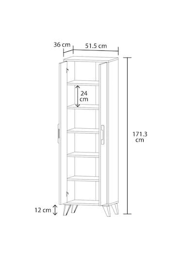 Osaka Çok Amaçlı İki Kapaklı Dolap