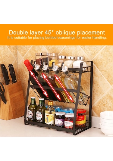 Sones Yaratıcı Mutfak Üç Katlı Depolama Rafı Baharat Rafı Diğer