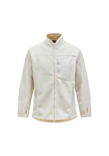 Peak Performance Peak Performance Pile Zip Erkek Outdoor Fleece Beyaz Beyaz