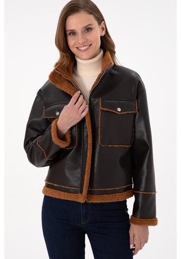 U.s. Polo Assn. Kadın Kahverengi Deri Mont-kaban 50297229-400 400kahverengı