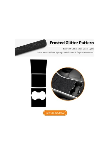 Honeybeeshop 2017-2020 Model 3 Karbon Fiber Konsol Vites Kolu Kaplama Buzlu Parıltı Deseni