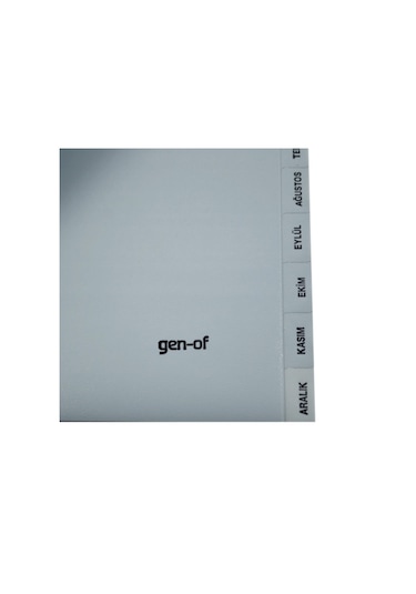 Gen Of Ayraç Seperatör Türkçe 12 Ay 3 Adet Gen 1304