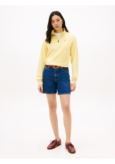 Tommy Hilfiger Dnm Emı Straıght Short Rw Kadın Mavi Şort - Ww0ww48598