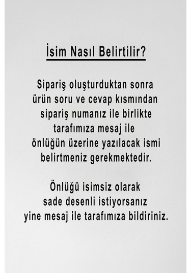 Mutfak Önlüğü Kişiye Ve İsme Özel Nakışlı Mutfak Önlüğü İkili Kupa Farklı Renkler Beyaz