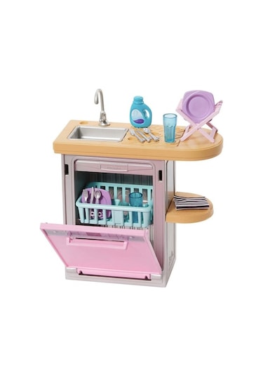 Barbie'nin Ev Dekorasyonu Mutfak HJV32 HJV34