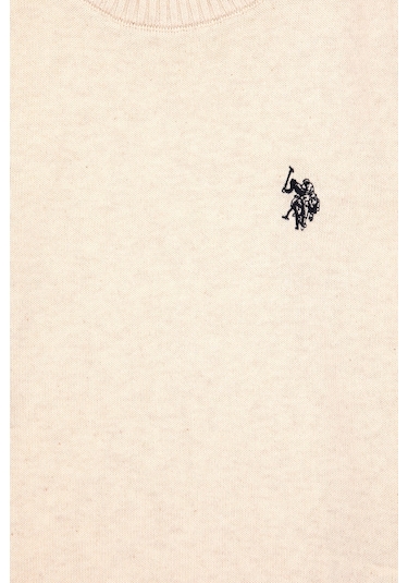 U.s. Polo Assn. Kız Çocuk Krem Melanj Kazak /triko 50316808-vr159 Krem Melanj