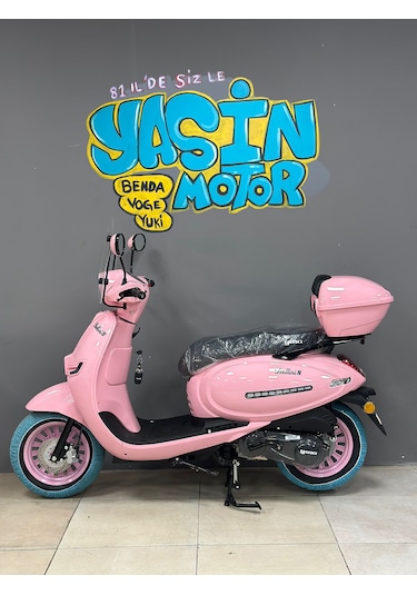 Yuki Bellını-s 50 Cc Motosiklet  2026 Model Pembe