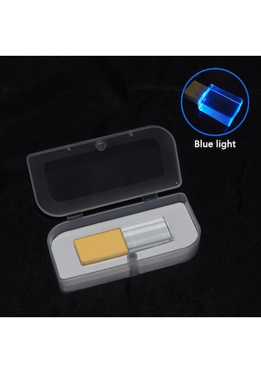 Moda Kristal Tarzı Usb Flash Kalem Sürücü Memoria Usb 4 Gb 8 Gb 16 Gb 32 Gb Usb Gold - Blue 16gb Diğer
