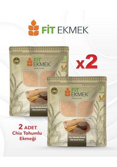 Fit 2li Kepekli ,2li Yulafli ,2li Chia ,2li Arpa ,2li Çavdar Ve 2li Keten Tohumlu Lavaş Ekmeği 300gr