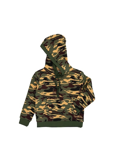 Erkek Çocuk Kamuflaj Desenli Eşofman Takımı Çok Renkli