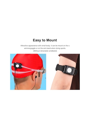 Xiyyadms Ipx8 Su Geçirmez Mp3 Çalar, Yüzme, Koşu Ve Spor İçin 8gb Kapasiteli, Kulaklık Dahil, Siyah