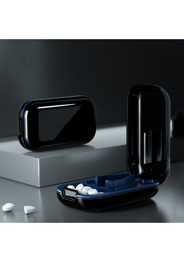 Sones Tp-009 Mini Hap Kesme Kutusu Saklama Kutusu Dağıtıcısı Arctic Black