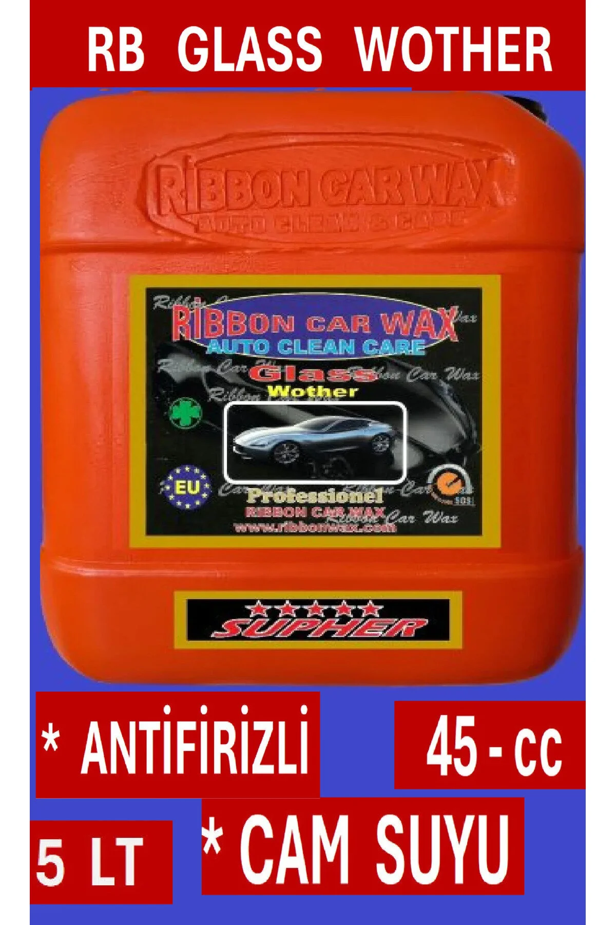 Rb Glass Wother 45 -cc Antifrizli Cam Suyu 5 Lt