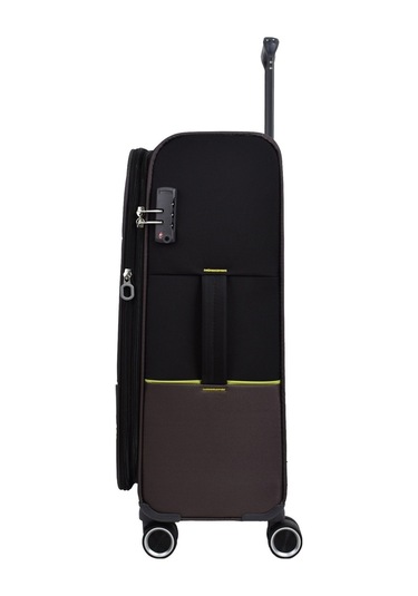 Pierre Cardin Ultra Light Hafif Lüx Kumaş Büyük Boy Valiz Siyah Pc8200