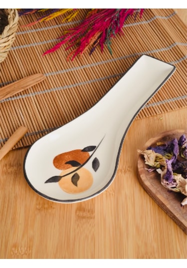 Piatti Naturali Seramik Güz Kirli Kaşıklık Tezgah Üstü Kepçe Kaşık Altlığı