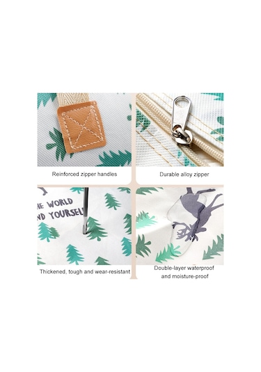 Sones Giysi Yorgan Saklama Çantası Büyük Kapasiteli Su Geçirmez Nem Geçirmez Taşınma Bagaj Çantası, Stil: 85l Büyük Ananas Diğer