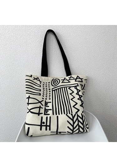 Trendooze Geniş Kapasiteli Kadın Tote Çantası Sevimli Kanvas Modası Ee Diğer