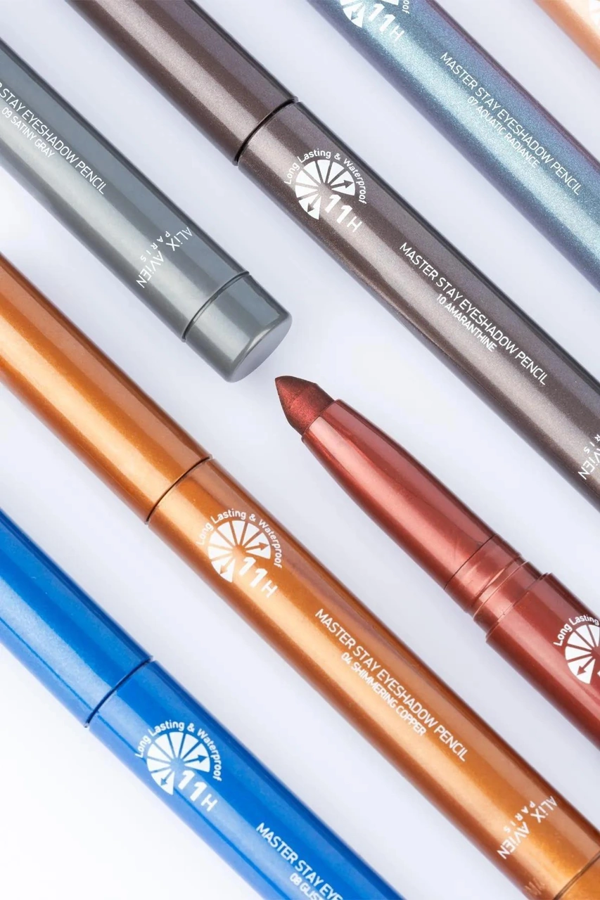 Alix Avien Suya Dayanıklı Uzun Süre Kalıcı Yoğun Pigmentasyonlu Kremsi Waterproof Göz Kalemi Makyaj Seti