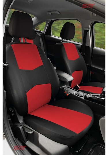 Ecoline Serisi Universal Oto Koltuk Kılıfı Kırmızı