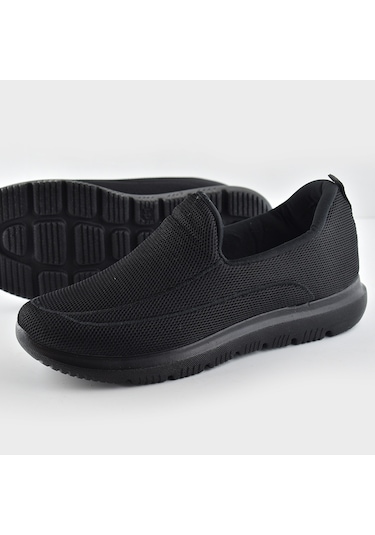 9090 Tam Ortopedik Hafif Taban Erkek Spor Ayakkabı Yazlık Hafif Taban Eva Siyah