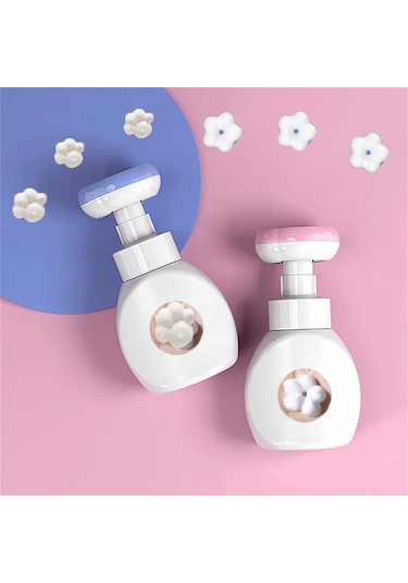 El Köpük Dağıtıcı Çiçek Şekli El Sabunu Köpük El Dağıtıcı Çiçek Damga Dağıtıcı Blue Flower İspanya Mavi