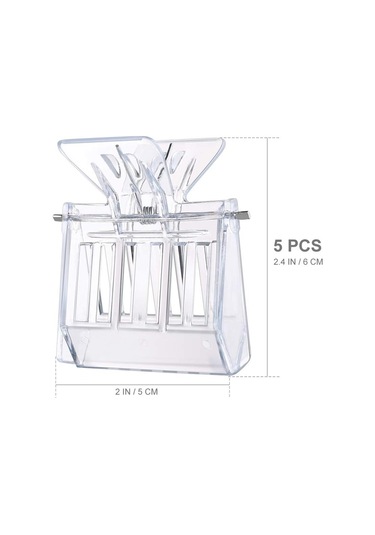 Arı Kraliçesi Yakalayıcı Plastik Klipsler Kraliçe Arı Kafesi Arıcılık Aletleri 5 Adet Şeffaf