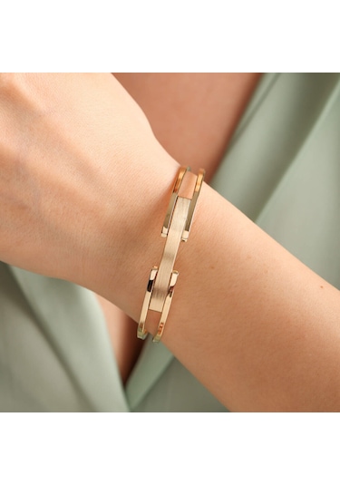 Altın Kaburga Kelepçe Çift Kol Tek Sıra 10 MM