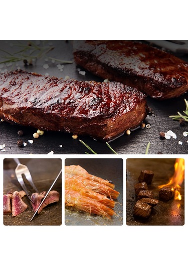 Xiyyadms Dış Mekan Piknik İçin Demir Mini Izgara Tepsisi - 13x8.5 Cm, 294 Gr Siyah