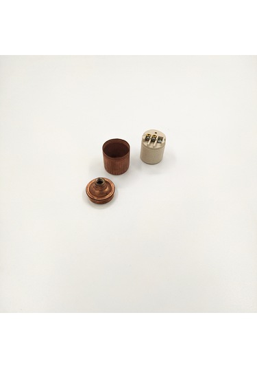 Dekoratif E27 Metal Düz Bakır Renk Duy