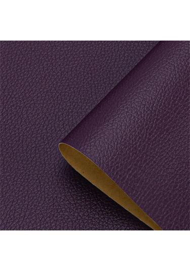 Kendinden Yapışkanlı Deri Etiket Araba Sandalye Tamir Kanepe Aşınmaya Dayanıklı Purple 35x50cm