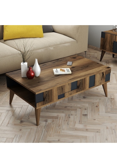 Variant Madrid Orta Sehpa - Ceviz / Antrasit