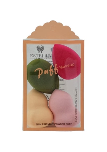 Estel'la Puff Makeup Sünger 4'lü Armut 815