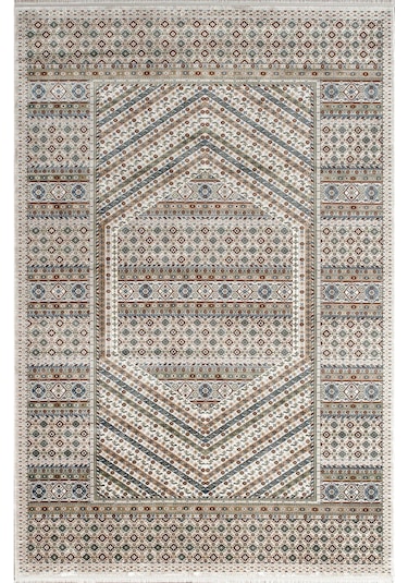Pierre Cardin Galenda Jh01a Krem Multi Viskon Akrilik Yumuşak Dokulu Klasik Etnik Halı Çok Renkli