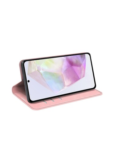 Samsung Galaxy A36 5g/a56 5g Kılıf Skin-touch Deri Cüzdan Telefon Kılıfı-gri Çok Renkli