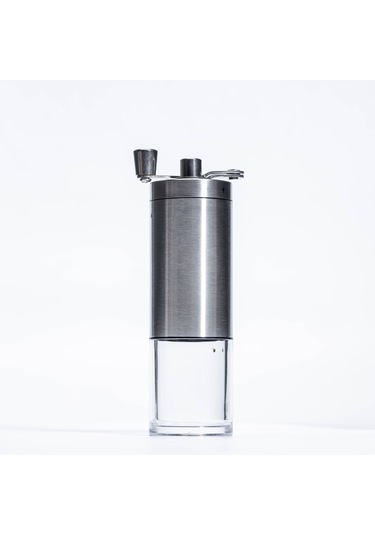 Jeemson Ev Üstü El İle Fincan Kahve, Biber, Fıstık, Tahıl Değirmeni - Paslanmaz Çelik Portatif El Grinderi Gümüş