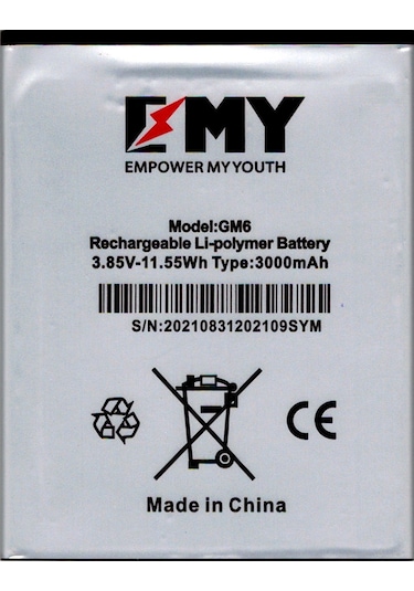 General Mobile Gm6 Uyumlu Emy Batarya