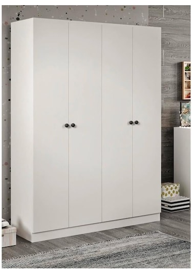 Akasya 4 Kapılı 9 Bölmeli Dolap