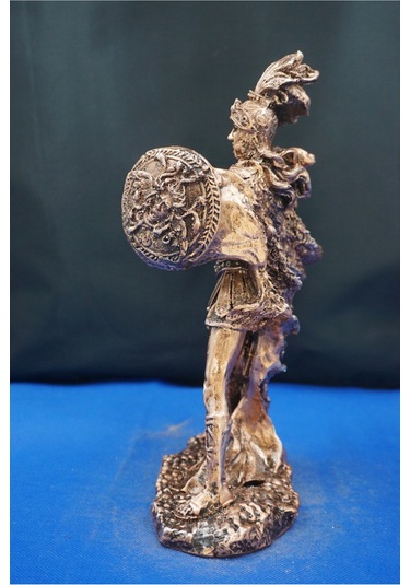 Athena Savaş Tanrıçası 26 Cm Mitolojik Heykel, Ev Dekor Ve Hediyelik Biblo Bakır