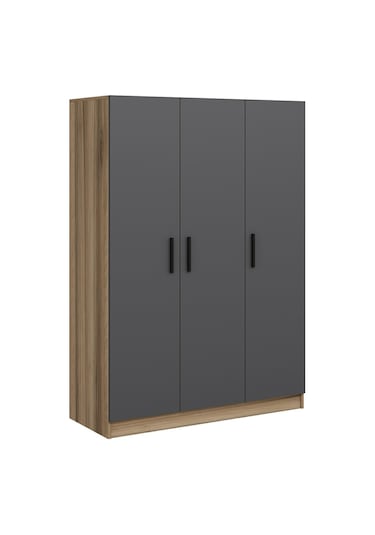 Minar Kale 3 Kapaklı 2 Ç Dolap Dore Antrasit 190cm