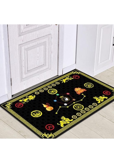 Yeşil Paspaslar Feng Shui Kaymaz Nimet Geleneksel Wu Xing Kapı Halısı