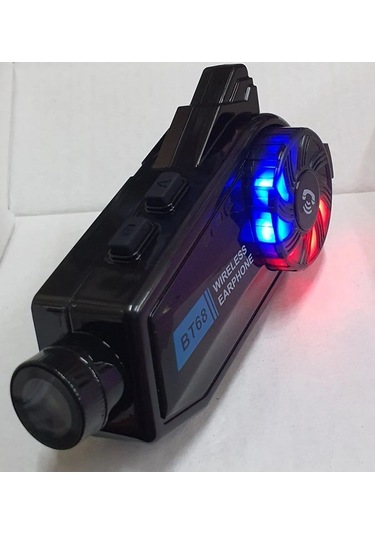 Bt68 Kameralı Intercom Motosiklet Bluetooth Kask Kulaklık Ses Kon