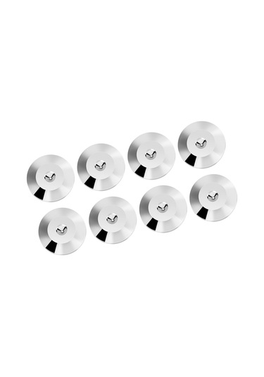 Lemestar 25mmx4mm Bakır Ses Cihazı Sarsıntı Emici Ayaklı Pad Silah Rengi - Ev Sinema Hoparlör, Amfi, Cd Dvd Oynatıcı İçin Evrensel Korumalı