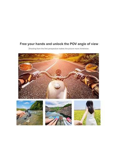 Gopro Aksiyon Kameraları İçin Puluz Tembel Ayarlanabilir Boyun Braketi Siyah