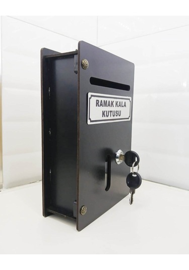 Siyah Küçük Boy Ahşap Ramak Kala Kutusu