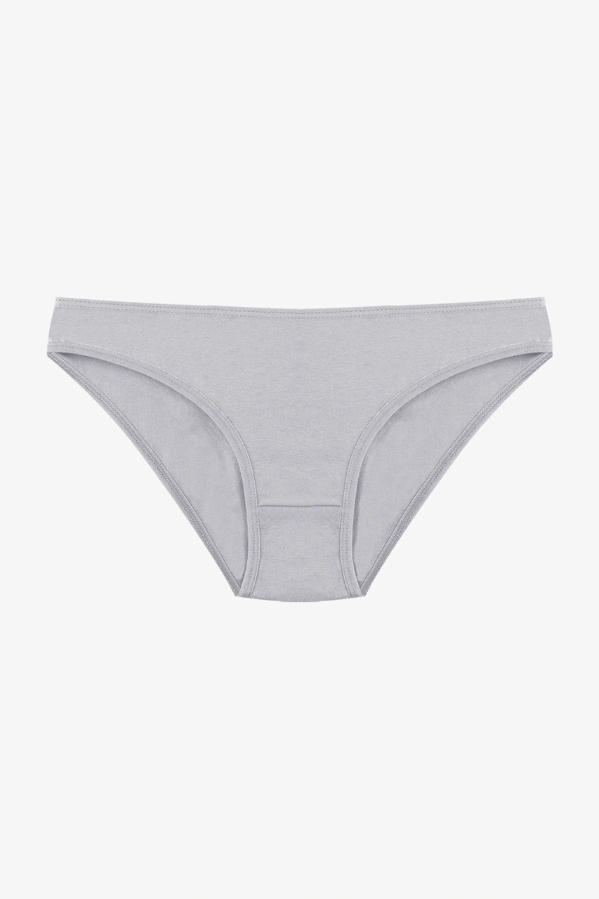 Kadın 3'lü Pamuklu Basic Külot 11040 Ekru - Pembe