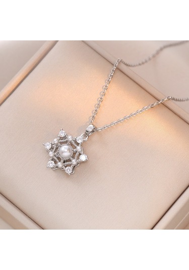 Bayan Kolye: Moda Estetiği Titanyum Çelik Kolye No.306 Çok REnkli