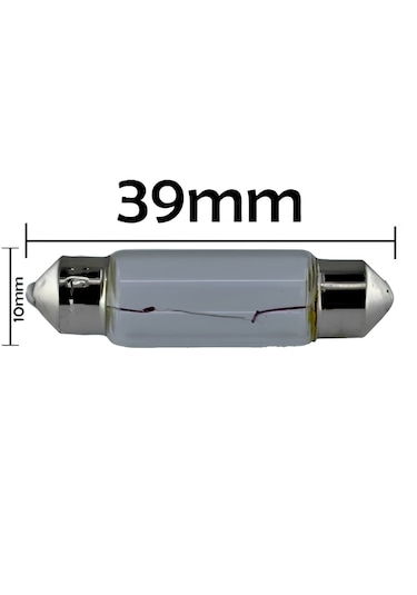 12v 10w Sofit Ampul 39mmx10mm 10 Adet